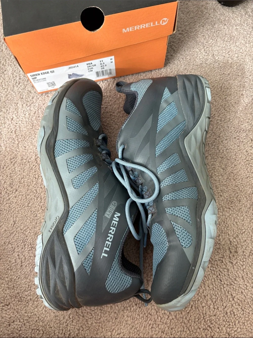 Merrell Siren Edge bluestone hiking shoes